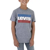 Levi's Big Boys Crew Neck Short Sleeve Graphic T-Shirt