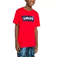 Levi's Big Boys Batwing Crew Neck Short Sleeve Graphic T-Shirt