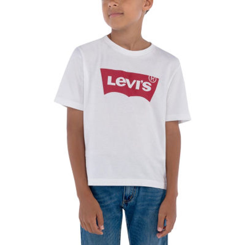 Levi's Big Boys Batwing Crew Neck Short Sleeve Graphic T-Shirt