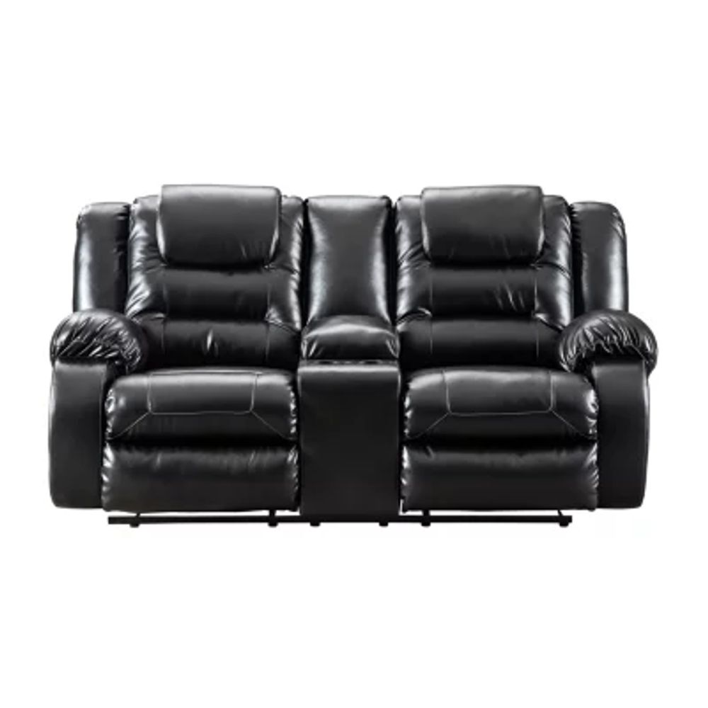 Signature Design by Ashley® Rustin Reclining Loveseat with Console