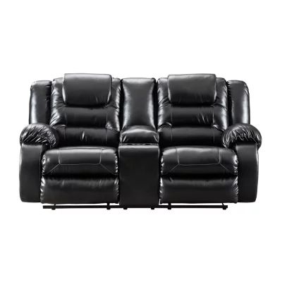 Signature Design by Ashley® Rustin Reclining Loveseat with Console