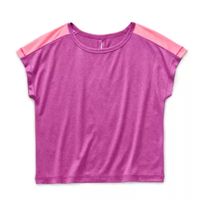 Xersion Little & Big Girls Crew Neck Short Sleeve T-Shirt