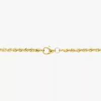 14K Yellow Gold 2.5mm Rope Chain Bracelet