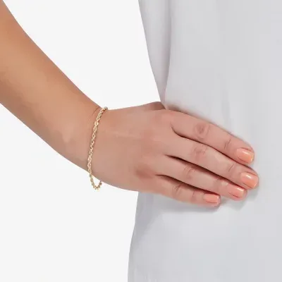 14K Yellow Gold 3mm Rope Chain Bracelet