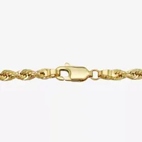 14K Yellow Gold 3mm Rope Chain Bracelet