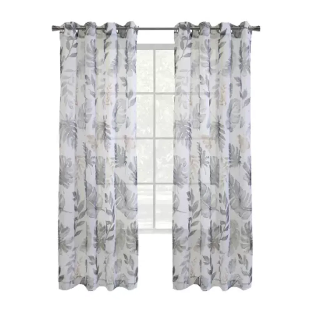 Alba Sheer Grommet Top Single Curtain Panel