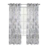 Alba Sheer Grommet Top Single Curtain Panel