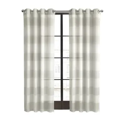 Paraiso Sheer Grommet Top Single Curtain Panel