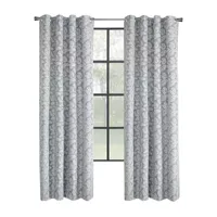 Paraiso Jacquard Energy Saving Blackout Grommet Top Single Curtain Panel