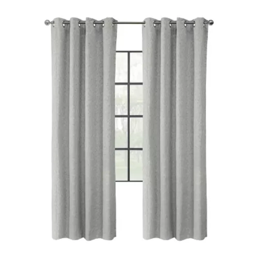 Sabrina Energy Saving Blackout Grommet Top Single Curtain Panel