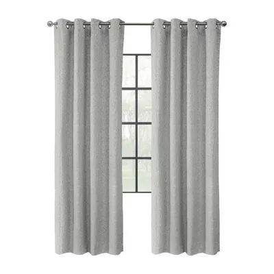 Sabrina Energy Saving Blackout Grommet Top Single Curtain Panel