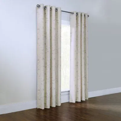 Tuscani Light-Filtering Grommet Top Single Curtain Panel