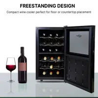 Koolatron 18 Bottle Dual Zone Wine Cooler Freestanding Wine Fridge