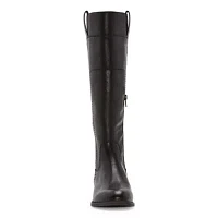 Frye and Co. Womens Giovanna Stacked Heel Riding Boots