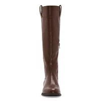 Frye and Co. Womens Giovanna Stacked Heel Riding Boots