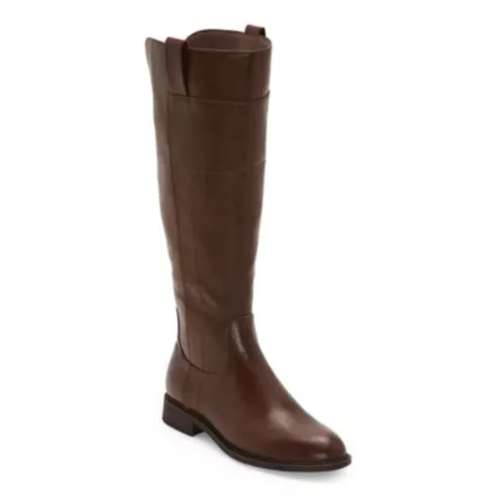 Frye and Co. Womens Giovanna Stacked Heel Riding Boots