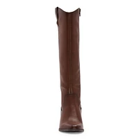 Frye and Co. Womens Sheldon Stacked Heel Cowboy Boots