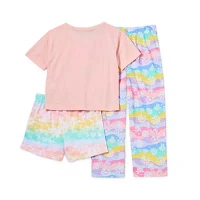 Jammers Kids Toddler Girls 3-pc. Pajama Set