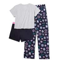 Jammers Kids Little & Big Girls 3-pc. Pajama Set