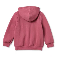 Okie Dokie Toddler Girls Fleece Hooded Lightweight Jacket