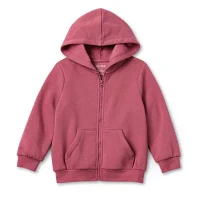 Okie Dokie Toddler Girls Fleece Hooded Lightweight Jacket