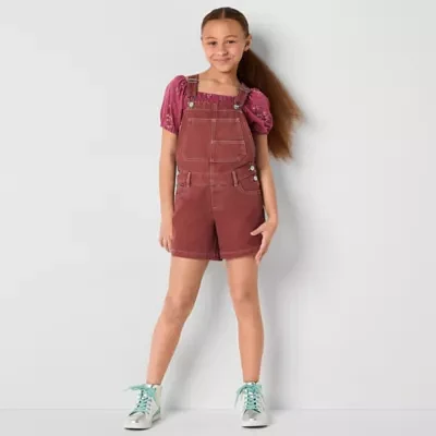 Thereabouts Little & Big Girls Shortalls