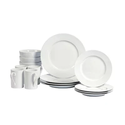 Tabletops Unlimited® Soleil Round Rim Porcelain 16-pc. Dinnerware Set