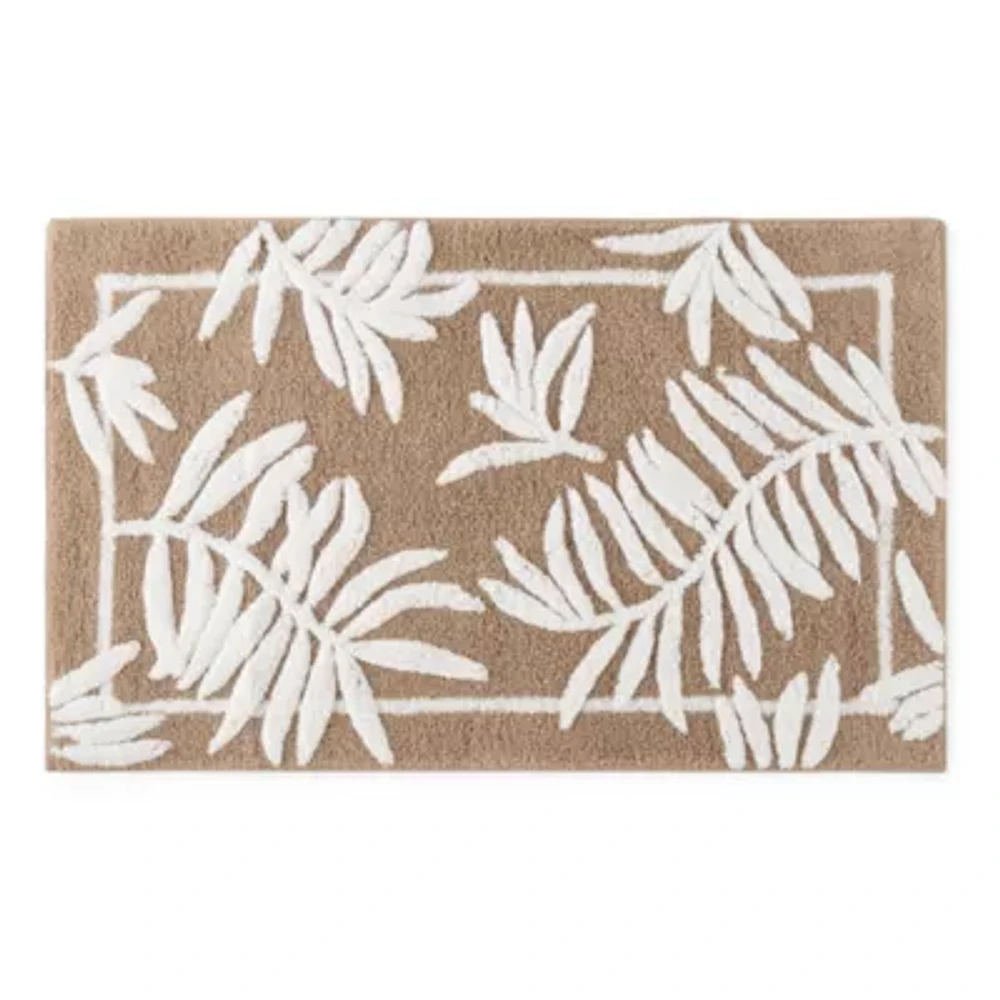 Liz Claiborne Palm Leaf Bath Rug