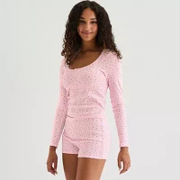 Arizona Body Womens Long Sleeve 2-pc. Pajama Sets
