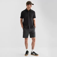Stylus Mens Regular Fit Short Sleeve Button-Down Shirt