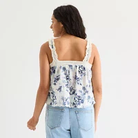 Arizona Womens Juniors Sleeveless Tank Top