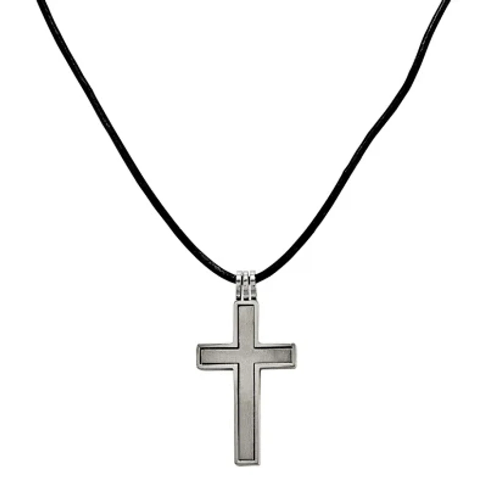 Mens Titanium Cross Pendant