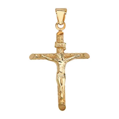 Unisex Adult 14K Gold Cross Pendants