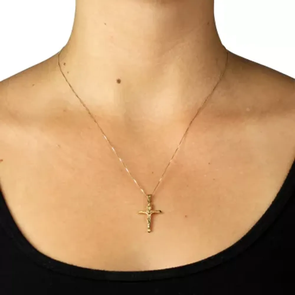 Unisex Adult 14K Gold Cross Pendant