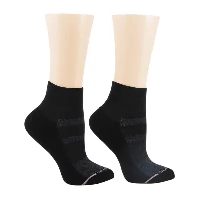 Dr.Motion 2 Pair Quarter Socks Womens