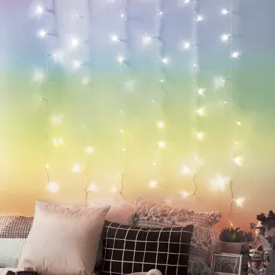 West & Arrow Rainbow LED Curtain Light 96