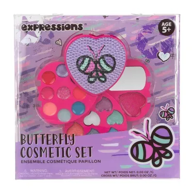 Almar Accessories Expressions Butterfly Cosmetic Set Makeup Bag