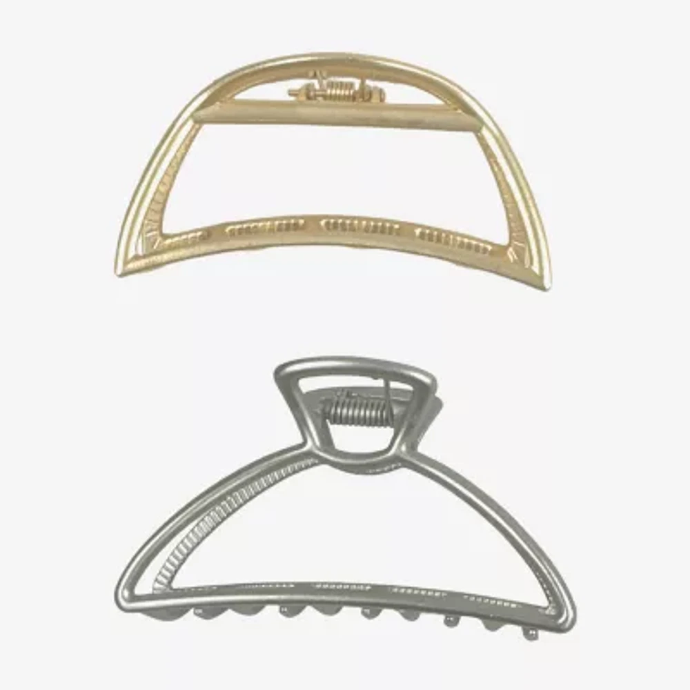 Bijoux Bar Two Tone 2-pc. Claw Hair Clip