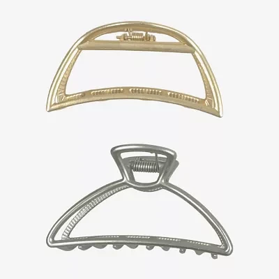 Bijoux Bar Two Tone 2-pc. Claw Hair Clip