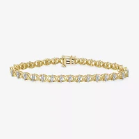 2 CT. T.W. Genuine Diamond 10K Yellow Gold Bracelet