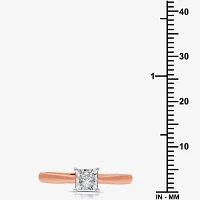 I Said Yes (H-I / I1) Womens 1/4 CT. T.W. Lab Grown White Diamond 14K Rose Gold Over Silver Sterling Solitaire Bridal Set