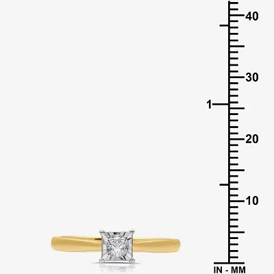 I Said Yes (H-I / I1) Womens 1/4 CT. T.W. Lab Grown White Diamond 14K Gold Over Silver Sterling Solitaire Bridal Set