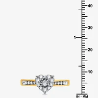 I Said Yes (H-I / I1) Womens 3/8 CT. T.W. Lab Grown White Diamond Sterling Silver or 14K Gold Over Heart Bridal Set