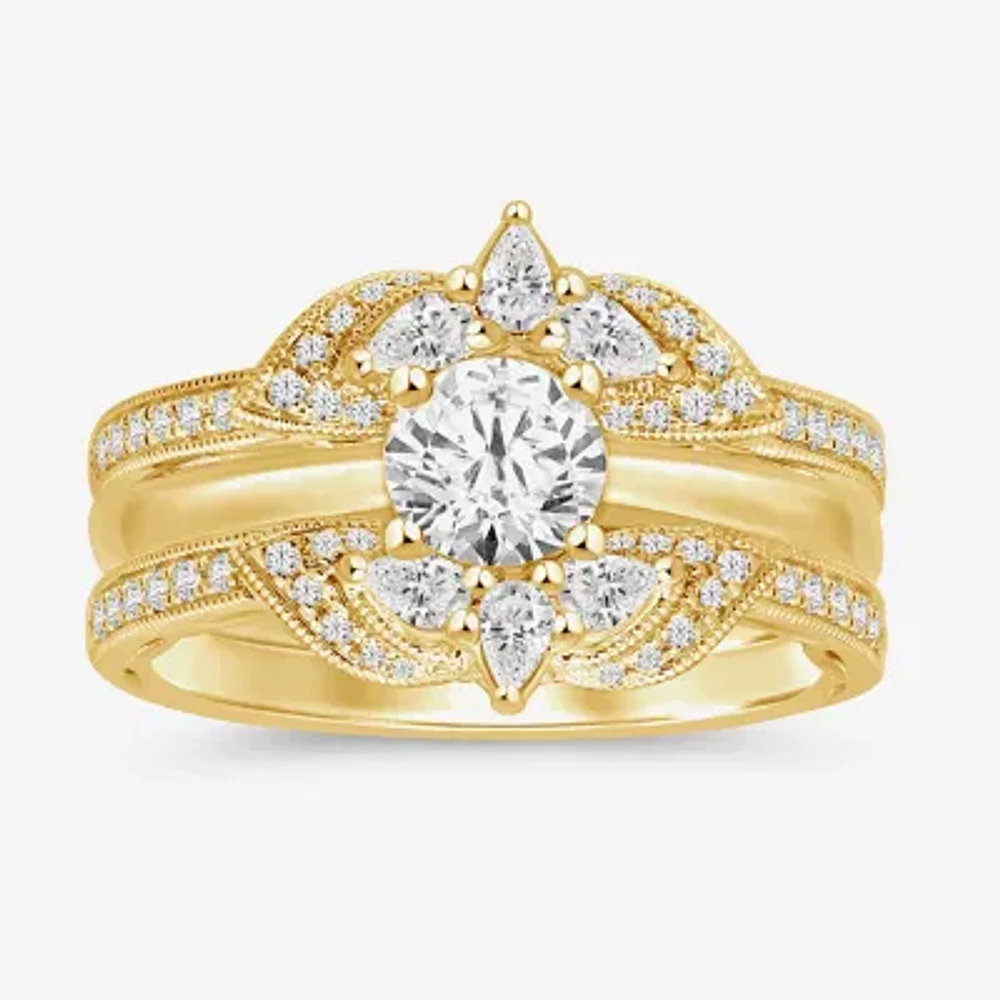 Womens / CT. T.W. Natural White Diamond 14K Gold Ring Guard