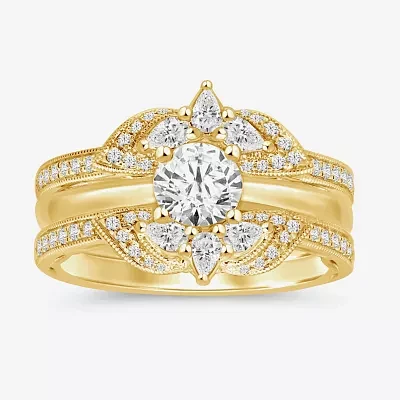 Womens / CT. T.W. Natural White Diamond 14K Gold Ring Guard