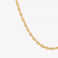 10K Gold Inch Solid Rope Chain Necklace
