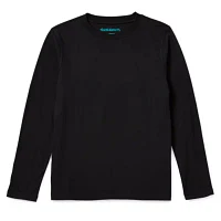 Thereabouts Little & Big Boys Adaptive Crew Neck Long Sleeve T-Shirt