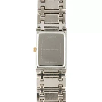 Personalized Dial Mens Diamond-Accent Square Two-Tone Watch