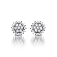 Diamond Blossom 1/2 CT. T.W. Natural White Diamond 10K Gold 8.9mm Stud Earrings