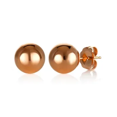 14K Gold 8mm Stud Earrings